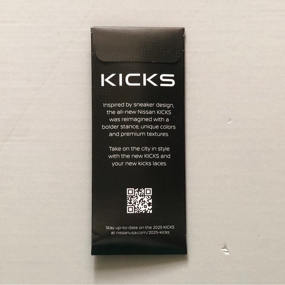 RARE COLLECTIBLE Nissan KICKS shoelaces UNOPENED - Picture 2 of 3